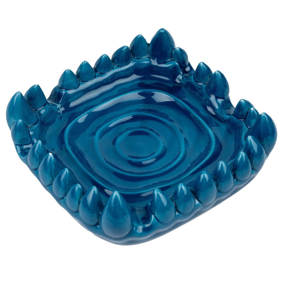 Flesh and Flowers Ceramic Tray by Blocca — angled view