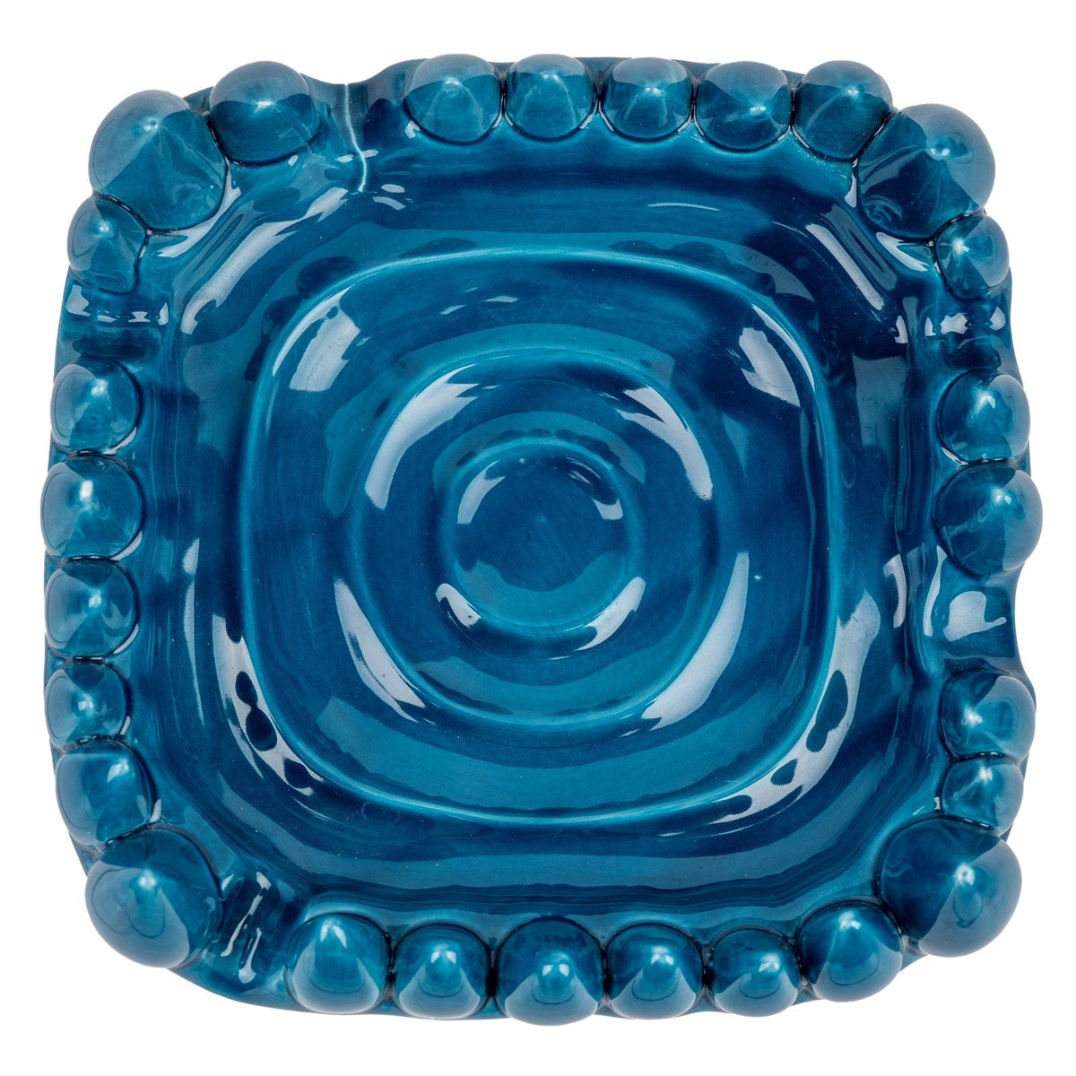 Flesh and Flowers Ceramic Tray by Blocca — top view